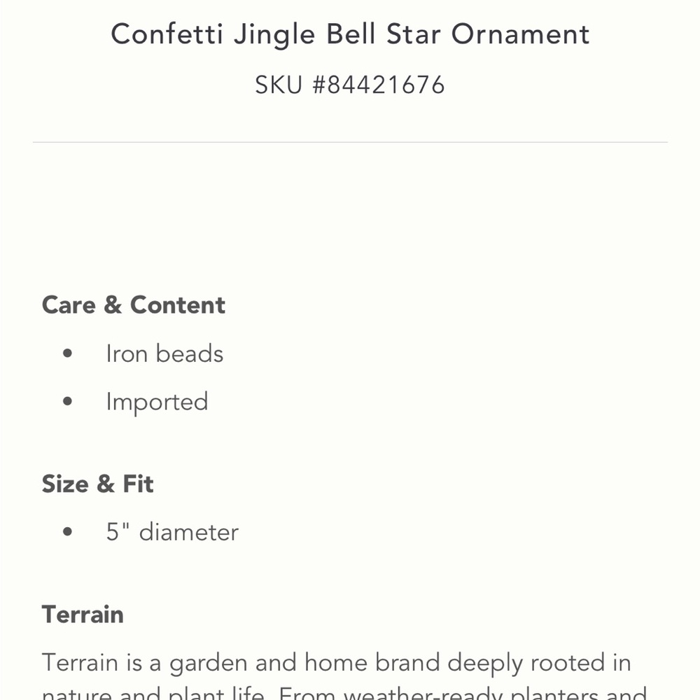 Jingle Bell Star Ornament - Picture 2 of 4